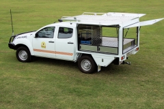 17. Full Fitted Canopy with Rear Door, Roof Rack & Internal Drawers