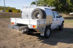 27. Half Canopy with Underbody  Drawer and Toolboxes, Overhang Rack & Spare Tyre Holder
