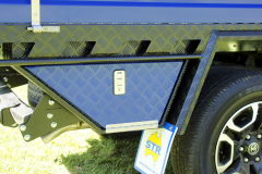 8. Aluminium Checker Plate Underbody Tool Box - Powder coated