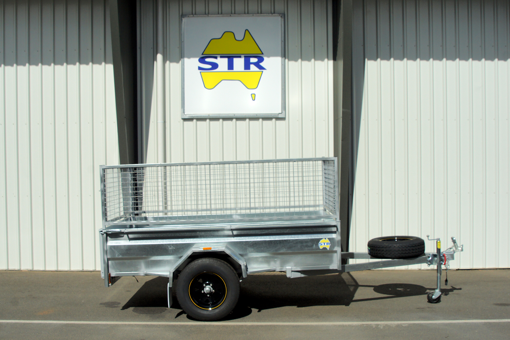 11. Standard Box Trailer with Mesh Cage