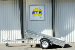 10. 3000 x 1800 Braked Box Trailer with Gas Strut Tilt & Checker Plate Tailgate