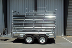 37. 3000 x 1500 Standard Tandem Box Trailer with Cattle Crate